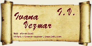 Ivana Vezmar vizit kartica